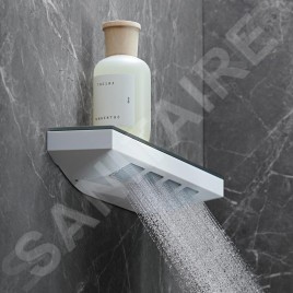 Hansgrohe Rainfinity - Douche d'épaules 500 avec tablette, 1jet, couleur blanc mat 26243700