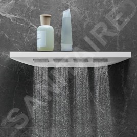Hansgrohe Rainfinity - Douche d'épaules 500 avec tablette, 1jet, couleur blanc mat 26243700
