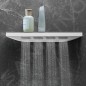 Hansgrohe Rainfinity - Douche d'épaules 500 avec tablette, 1jet, couleur blanc mat 26243700