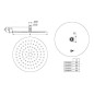 Ideal Standard Idealrain - Douche de tête LUXE, diamètre 300 mm, inox B0385MY