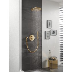 Grohe Rainshower Cosmopolitan - Douche de tête Cosmopolitan 310 avec bras de 380 mm, 1 jet, Cool Sunrise 26066GL0