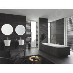 Grohe Rainshower Cosmopolitan - Douche de tête Cosmopolitan 310 avec bras de 380 mm, 1 jet, Cool Sunrise 26066GL0