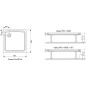 Ravak Galaxy Pro Flat - Receveur de douche Perseus Pro-90 Flat, 900x900 mm, blanc XA037711010