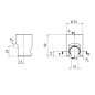 Sapho Douches - support de douche, noir mat SD714
