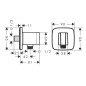 Hansgrohe Fixfit - Coude de raccordement avec support, doré 26887990
