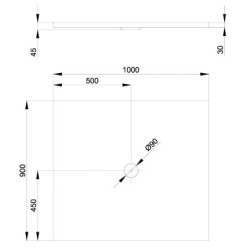Bette Floor - Receveur de douche 1000x900 mm, blanc 1661-000