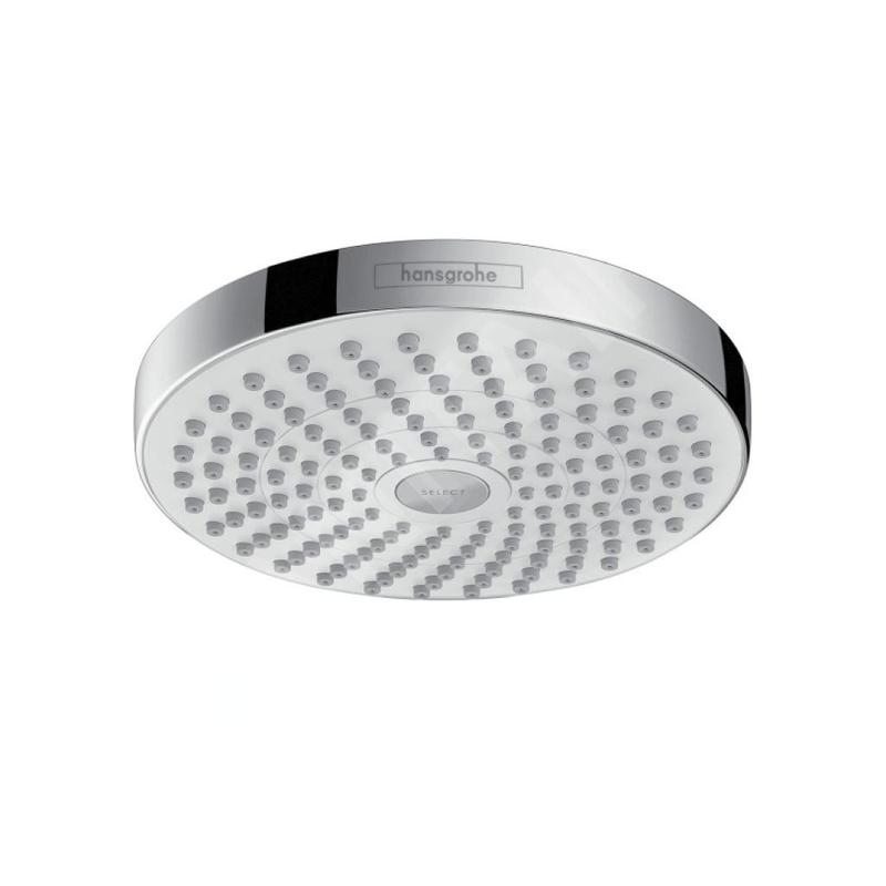 Hansgrohe Croma Select S - Douche de tête 180 2 jets EcoSmart 9 l/min, blanc/chrome 26523400