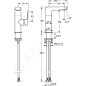 Hansa Ronda - Mitigeur de lavabo, chrome 55342203 Hansa Ronda - Mitigeur de lavabo, chrome 55342203