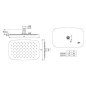 Ideal Standard Idealrain Cube - Douche de tête LUXE, 300x200 mm, inox B0390MY