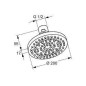 Kludi A-Qa - Douche de tête, diamètre 200 mm, chrome 6651005-00