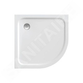 Ravak Galaxy Pro Chrome - Receveur de douche Elipso Pro-90 chrome, 900x900 mm, blanc XA247701010