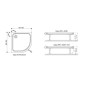 Ravak Galaxy Pro Chrome - Receveur de douche Elipso Pro-90 chrome, 900x900 mm, blanc XA247701010 Ravak Galaxy Pro Chrome - Receveur de douche Elipso Pro-90 chrome, 900x900 mm, blanc XA247701010