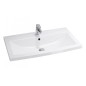 Cersanit Como - Lavabo 80x45 cm, avec trop-plein, trou pour robinetterie, blanc K32-004-BOX Cersanit Como - Lavabo 80x45 cm, avec trop-plein, trou pour robinetterie, blanc K32-004-BOX