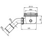Ideal Standard Connect - Garniture de vidage du receveur de douche, chrome J3417AA