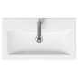 Cersanit Como - Lavabo 80x45 cm, avec trop-plein, trou pour robinetterie, blanc K32-004-BOX Cersanit Como - Lavabo 80x45 cm, avec trop-plein, trou pour robinetterie, blanc K32-004-BOX