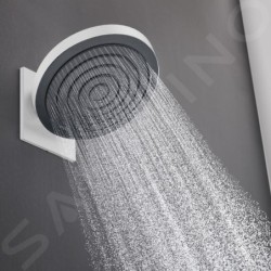 Hansgrohe Pulsify S - Douche de tête 260 avec raccordement, 2 jets, blanc mat 24150700