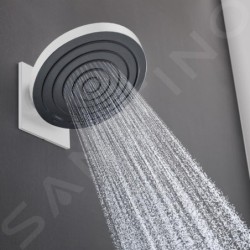 Hansgrohe Pulsify S - Douche de tête 260 avec raccordement, 2 jets, blanc mat 24150700