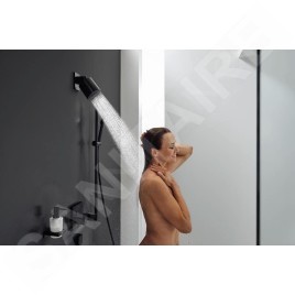 Hansgrohe Pulsify S - Pommeau de douche 105, 1 jet, noir mat 24130670