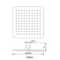Ideal Standard Idealrain Cube - Douche de tête 200x200 mm, noir B0024XG