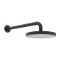 Hansa Basicjet - Douche de tête 200 mm, bras de douche 350 mm, noir mat 4436010033
