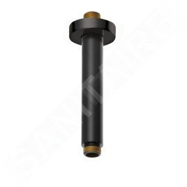 Kludi A-Qa - Bras de douche plafond, 150 mm, noir mat 6651539-00