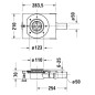 Duravit Accessoires - Garniture de vidage pour receveur de douche, sortie horizontale 791283000000000