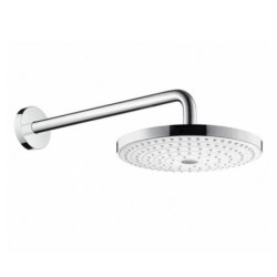 Hansgrohe Raindance Select S - Douche de tête 240, 2 jets EcoSmart 9l/min, bras de douche 390 mm, blanc/chrome 26470400