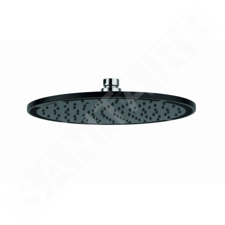 Kludi A-Qa - Douche de tête 250, 1 jet, noir mat/chrome 6432587-00