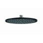 Kludi A-Qa - Douche de tête 250, 1 jet, noir mat/chrome 6432587-00