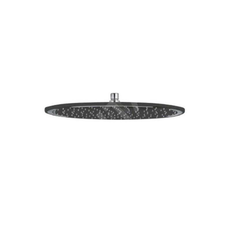 Kludi A-Qa - Douche de tête 400, 1 jet, noir mat/chrome 6434087-00