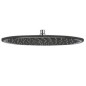 Kludi A-Qa - Douche de tête 400, 1 jet, noir mat/chrome 6434087-00