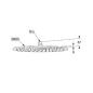 Kludi A-Qa - Douche de tête 400, 1 jet, noir mat/chrome 6434087-00