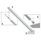 Ravak Walk-In - Barre W-SET 100 Wall/Corner, noir GWD010003019