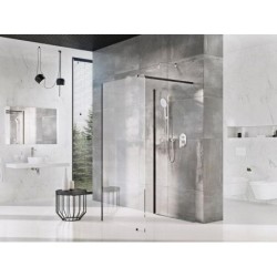 Ravak Walk-In - Barre W-SET 100 Wall/Corner, noir GWD010003019