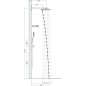 Hansgrohe Rainmaker Select - Douche de tête 460, 2 jets, bras de douche 460 mm, blanc/chrome 24005400 Hansgrohe Rainmaker Select - Douche de tête 460, 2 jets, bras de douche 460 mm, blanc/chrome 24005400