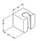 Kludi A-Qa - Support mural de douchette, chrome 6555105-00