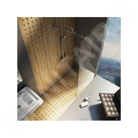 Ravak Walk-In - Barre W-SET 80 Mur/Angle, chrome GWD01000A093