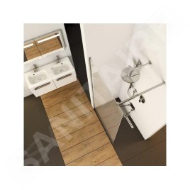 Ravak Walk-In - Barre W-SET 80 Mur/Angle, chrome GWD01000A093