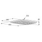 Kludi Freshline - Douche de tête, 400x260 mm, chrome 6440005-00
