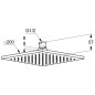 Kludi A-Qa - Douche de tête 400x400 mm, chrome 6444005-00
