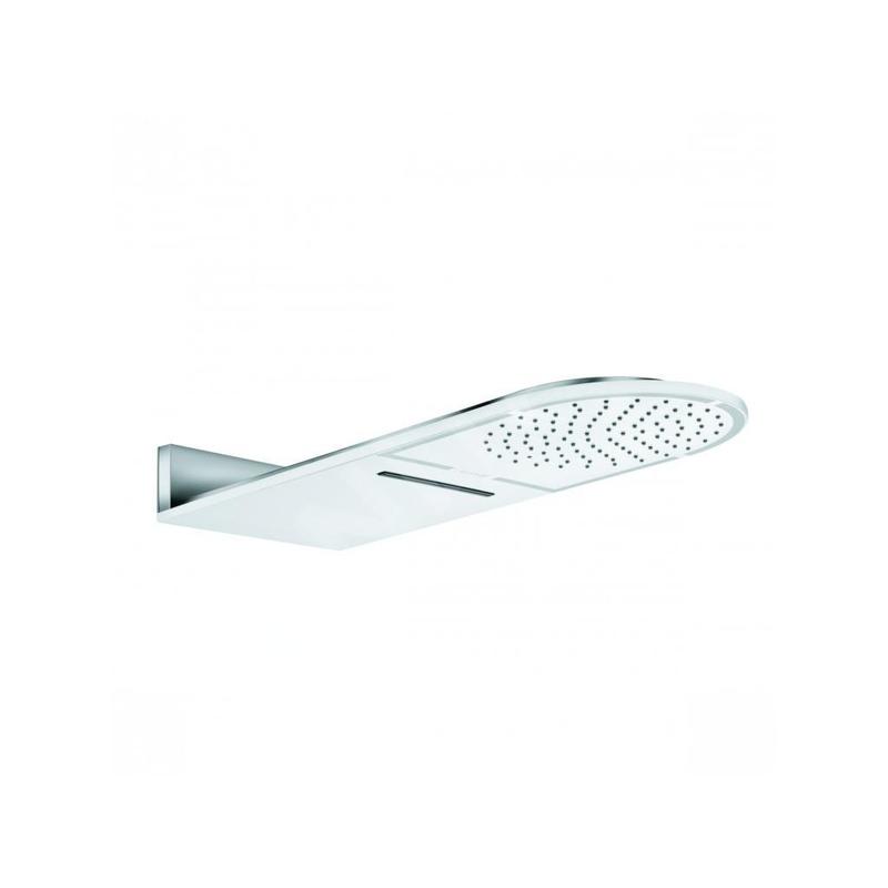 Kludi A-Qa - Douche de tête 250, 2 jets, blanc/chrome 6488091-00