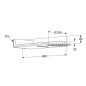 Kludi A-Qa - Douche de tête 250, 2 jets, blanc/chrome 6488091-00