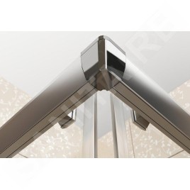 Ravak Blix - Cabine de douche quart de rond BLCP4-90, 880-900 mm, aluminium brillant/verre transparent 3B270C00Z1