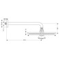 Hansgrohe Raindance - Douche de tête S 300 Air 1jet avec bras de douche 390 mm, chrome 27493000
