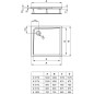 Ideal Standard Ultra Light - Receveur de douche 900x900 mm, blanc K517301