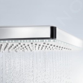 Hansgrohe Rainmaker Select - Douche de tête 460, 2 jets, bras de douche 460 mm, noir/chrome 24005600