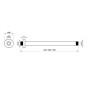Ravak Douches - Sortie de plafond, longueur 500 mm, chrome X07P180