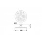 Jika Mio - Douche de tête, diamètre 200 mm, 1 jet, chrome H3677100040421