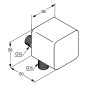 Kludi A-Qa - Coude de raccordement mural, chrome 6554305-00