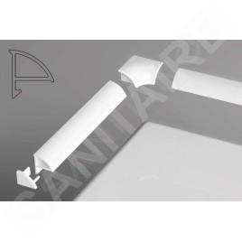 Ravak Accessoires - Bande de recouvrement, 6/2000 mm, blanc XB442000001
